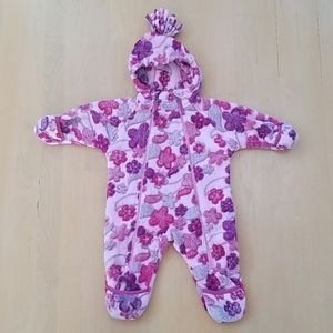 REI Infant Floral Fleece Hooded Bunting